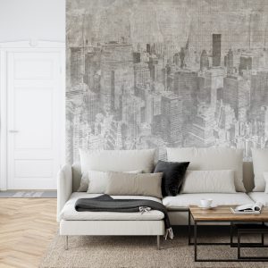 Papier Peint New York City Grunge I Mono – Image 6