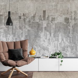 Papier Peint New York City Grunge I Mono – Image 4