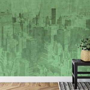 Papier Peint New York City Grunge Je Vert – Image 7