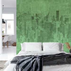 Papier Peint New York City Grunge Je Vert – Image 8