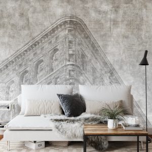 Papier Peint New York City Grunge Ii Mono – Image 3