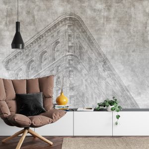 Papier Peint New York City Grunge Ii Mono – Image 4