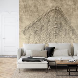 Papier Peint New York City Grunge Ii Sépia – Image 6