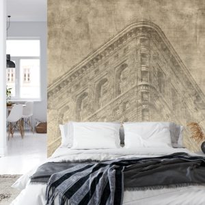 Papier Peint New York City Grunge Ii Sépia – Image 8