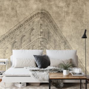 Papier Peint New York City Grunge Ii Sépia – Image 3