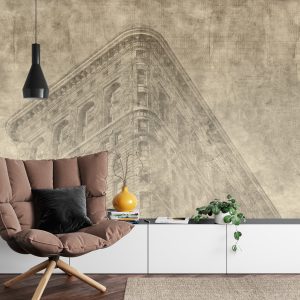 Papier Peint New York City Grunge Ii Sépia – Image 4