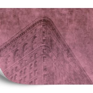 Papier Peint New York City Grunge Ii Rose – Image 2