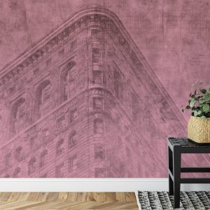 Papier Peint New York City Grunge Ii Rose – Image 7