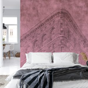 Papier Peint New York City Grunge Ii Rose – Image 8