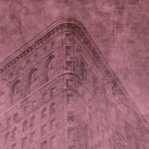 Papier Peint New York City Grunge Ii Rose – Image 1