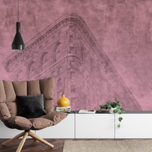 Papier Peint New York City Grunge Ii Rose – Image 4