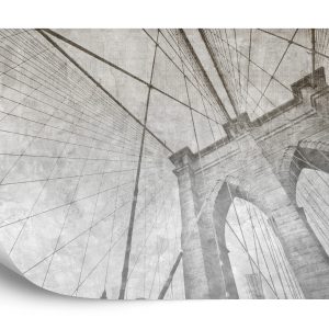 Papier Peint Pont De Brooklyn, Grunge, Mono – Image 2