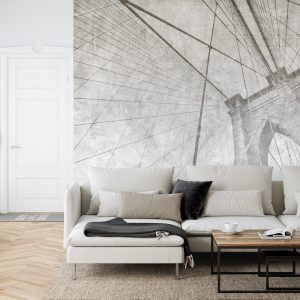 Papier Peint Pont De Brooklyn, Grunge, Mono – Image 6