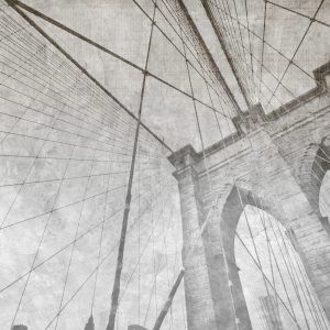 Papier Peint Pont De Brooklyn, Grunge, Mono – Image 1