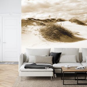 Papier Peint Après-Midi Dans Les Dunes En Sépia – Image 6