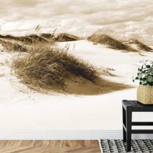 Papier Peint Après-Midi Dans Les Dunes En Sépia – Image 7