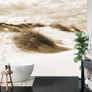 Papier Peint Après-Midi Dans Les Dunes En Sépia – Image 5