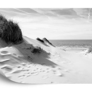 Papier Peint Le Chemin De La Mer Noir Et Blanc – Image 2