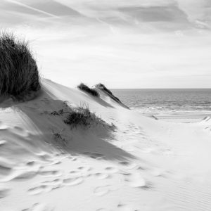 Papier Peint Le Chemin De La Mer Noir Et Blanc – Image 1