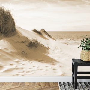 Papier Peint Le Chemin De La Mer Sépia – Image 7