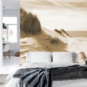 Papier Peint Le Chemin De La Mer Sépia – Image 8