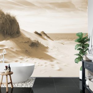 Papier Peint Le Chemin De La Mer Sépia – Image 5