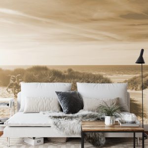 Papier Peint Le Dernier De L'été Soleil Sépia – Image 3