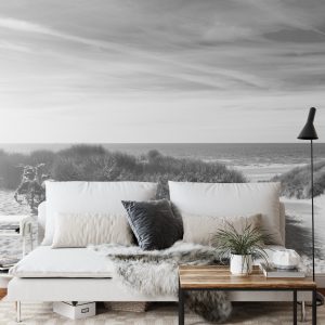 Papier Peint Le Dernier Du Soleil D'été Noir Et Blanc – Image 3