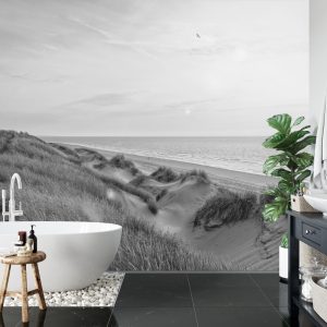 Papier Peint Dune Sunrise Noir & Blanc – Image 5