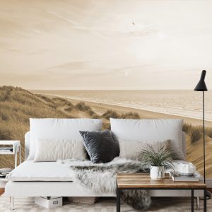 Papier Peint Dune Sunrise Sépia – Image 3