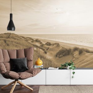 Papier Peint Dune Sunrise Sépia – Image 4