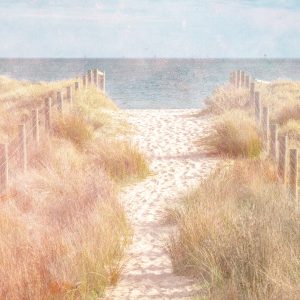 Papier Peint Descendons Au Beach Faded Vintage – Image 1