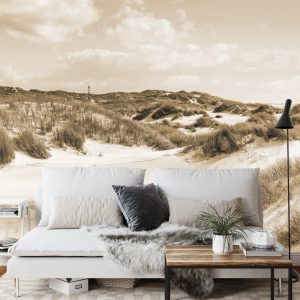 Papier Peint Paradis Des Dunes En Sépia – Image 3