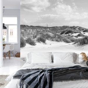 Papier Peint Paradis Des Dunes En Noir Et Blanc – Image 8