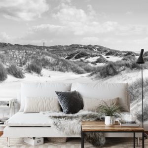 Papier Peint Paradis Des Dunes En Noir Et Blanc – Image 3