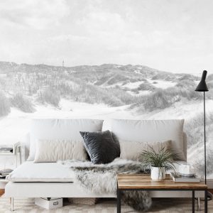 Papier Peint Dune Paradise Faded Vintage En Noir Et Blanc – Image 3