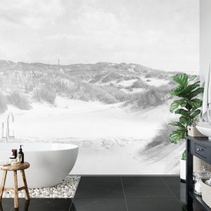 Papier Peint Dune Paradise Faded Vintage En Noir Et Blanc – Image 5