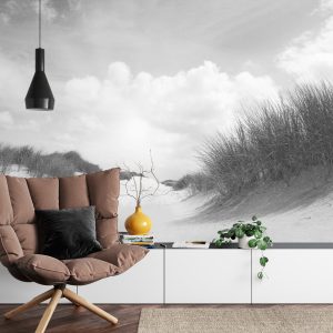 Papier Peint Sandy Days En Noir Et Blanc – Image 4