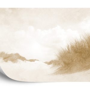 Papier Peint Sandy Days Faded Vintage En Sépia – Image 2