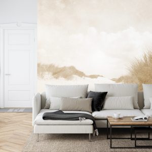 Papier Peint Sandy Days Faded Vintage En Sépia – Image 6