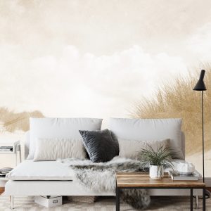 Papier Peint Sandy Days Faded Vintage En Sépia – Image 3