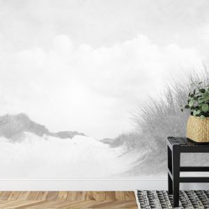 Papier Peint Sandy Days Faded Vintage En Noir Et Blanc – Image 7