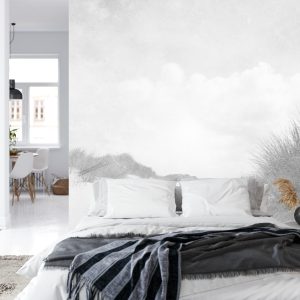 Papier Peint Sandy Days Faded Vintage En Noir Et Blanc – Image 8