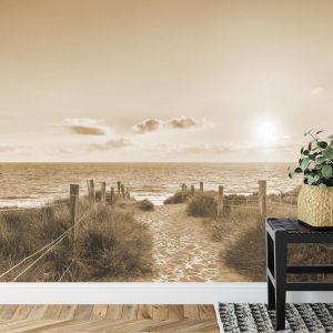 Papier Peint Coucher De Soleil D'été Sépia – Image 7