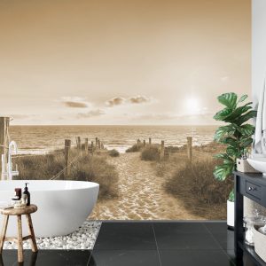 Papier Peint Coucher De Soleil D'été Sépia – Image 5