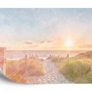 Papier Peint Coucher De Soleil D'été Faded Vintage – Image 2