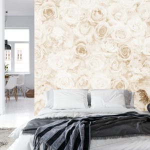 Papier Peint Sépia Floral Délavé – Image 8