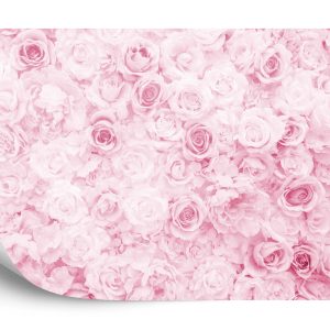 Papier Peint Floral Délavé Vintage Rose – Image 2