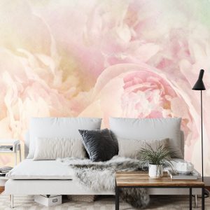 Papier Peint Belles Fleurs Fanées Vintage – Image 3