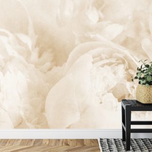 Papier Peint Belles Fleurs Fanées Vintage Sépia – Image 7